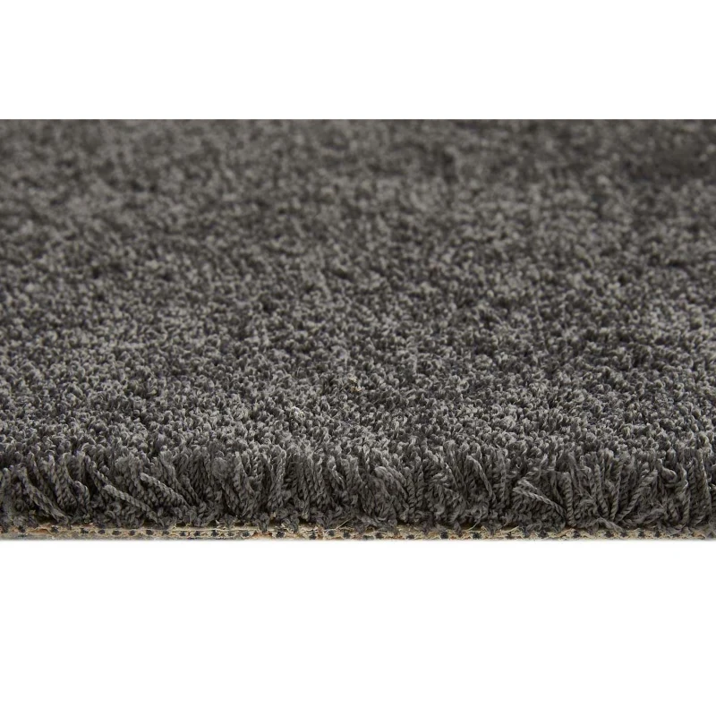 HOMCOM Teppich Kurzflor Dunkelgrau 230 x 160 x 1,3 cm