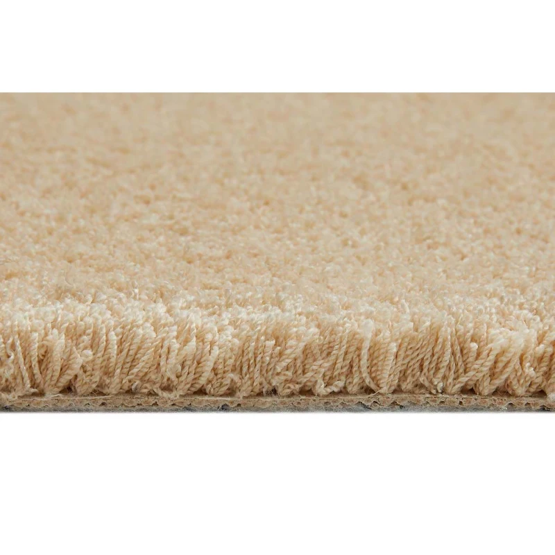 HOMCOM Teppich Kurzflor Creme 150 x 80 x 1,3 cm