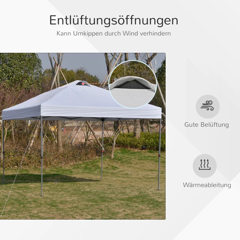 Outsunny 3 x 3m Pop Up Gazebo White