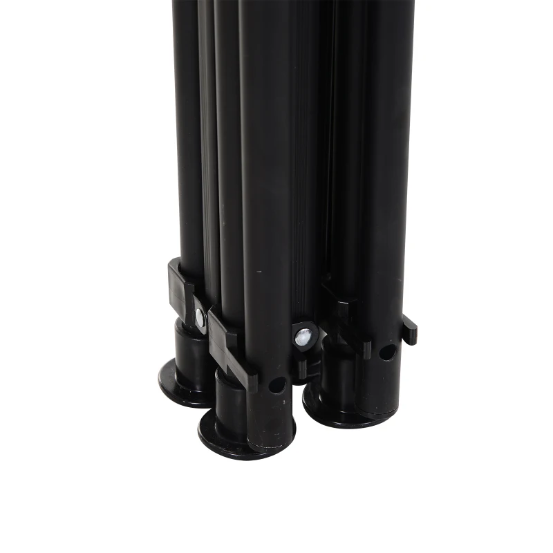 Outsunny Square Folding Aluminium Picnic Table Portable Camping BBQ Table Roll Up Top with Carrying Bag