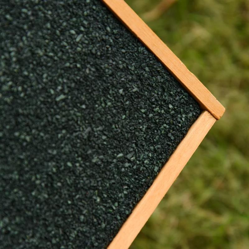 OUTSUNNY Automatic Lawn Mower Shed with Bituminous Felt Roof & Feet Covers, Outdoor Storage, Solid Wood, 75 x 76 x 70cm