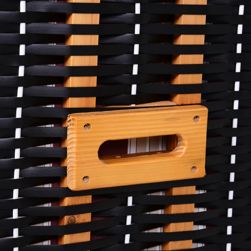 Outsunny leżak dwuosobowy z daszkiem, leżak dwuosobowy z uchwytami na napoje, szezlong, 5-stopniowa regulacja oparcia, rattan z PE, leżak dwuosobowy z daszkiem leżak dwuosobowy szezlong podnóżek rattan z PE, 118 x 79 x 150 cm rattan czerwony