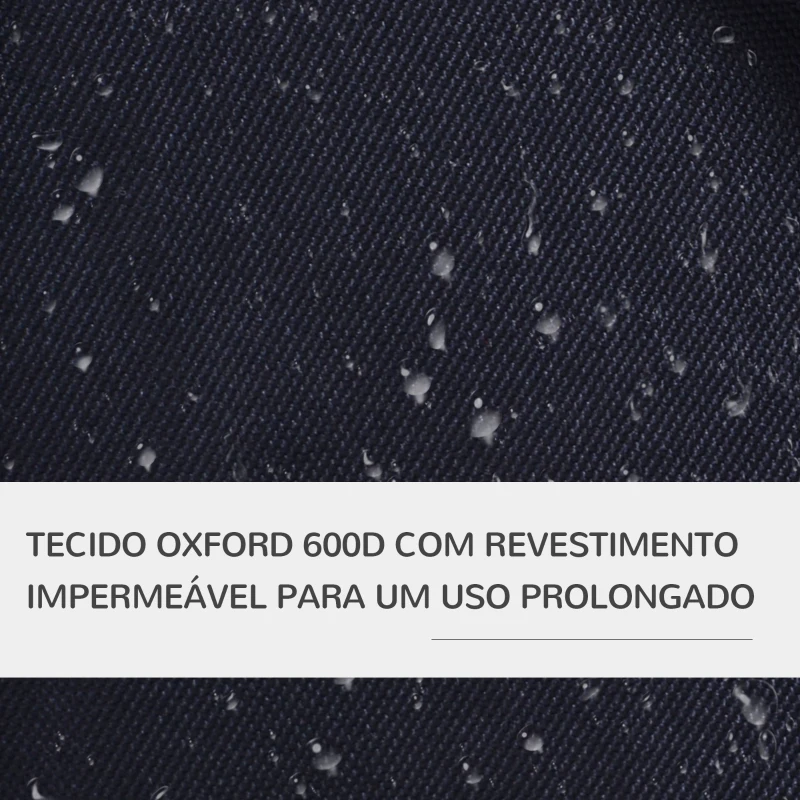 PawHut Carrinho para Animais de Estimação Dobrável para Cães com Capô Ajustável Cesta de Armazenamento e Rodas com Freio Tecido Oxford Estrutura de Aço 74x46x94cm Preto