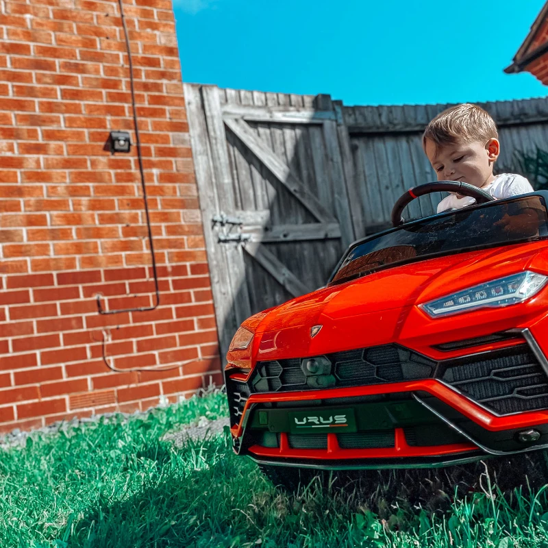 HOMCOM Lamborghini Urus 12V Kids Electric Ride On Car Toy w/ Remote Control