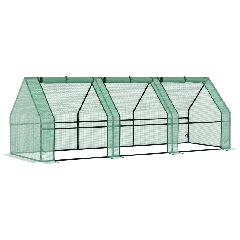 Outsunny Mini Serre de Jardin 270 x 90 x 90 cm