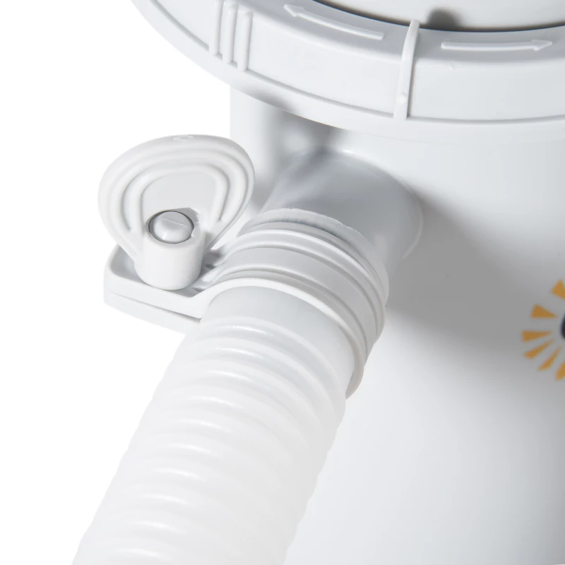 Outsunny Outusunny Pompa per Piscine 90W in PP con Nanosfere Filtranti e Filtro a Sabbia, Φ21x35cm, Grigio