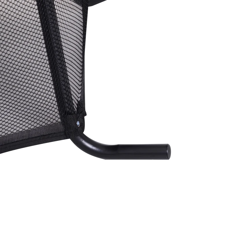 HOMCOM® trampoline tuintrampoline voor kinderen met veiligheidsnetrandafdekking rubberen koord gepolsterd staal zwart Ø170 cm tot 45 kg | Aosom.nl