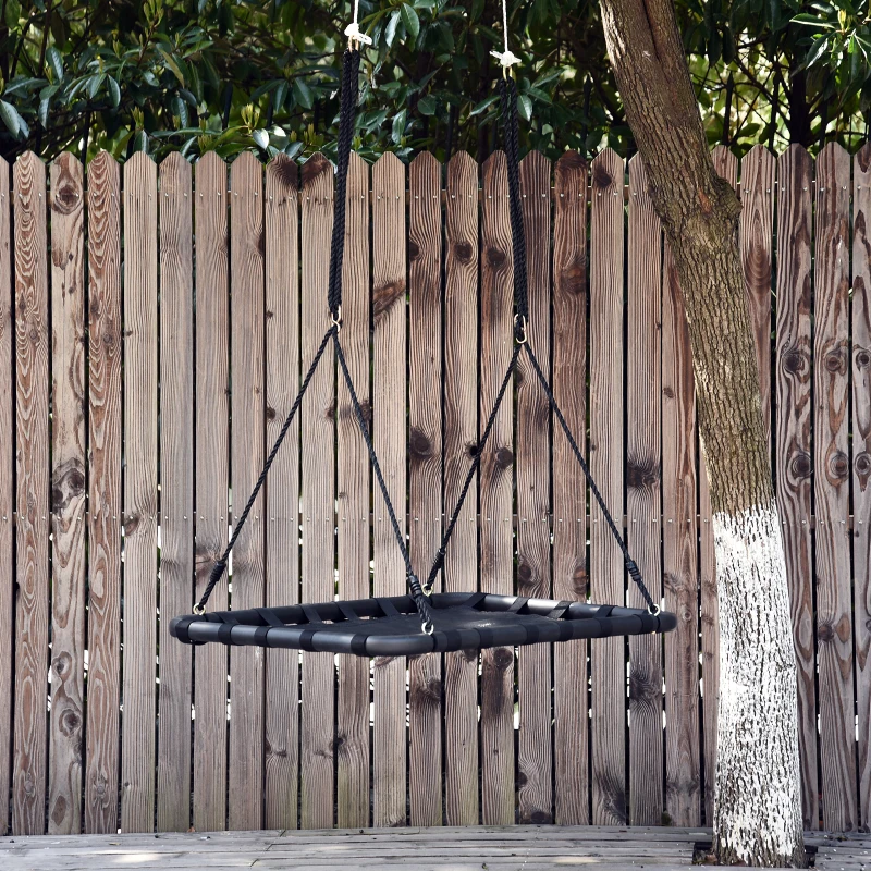 HOMCOM Nestschommel kinderschommel tuinschommel buiten schommel belastbaar tot 100 kg