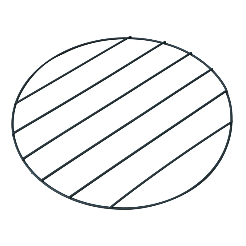 Outsunny Vuurschaal open haard vuurkorf voor houtskool met vonkbescherming rond