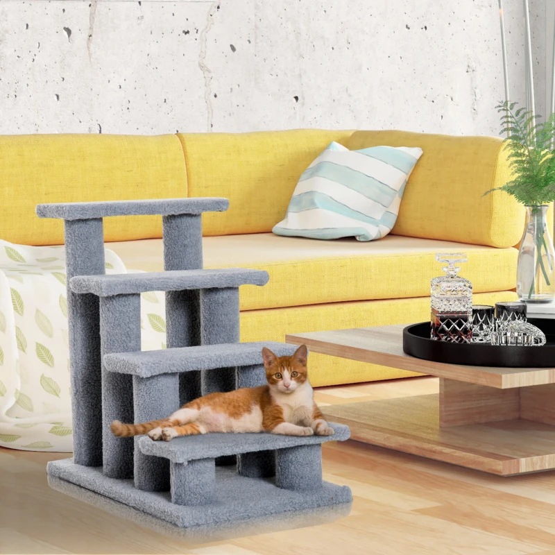 PawHut dierentrap kattentrap hondentrap trap voor katten en honden 4 treden nieuw(m-10)
