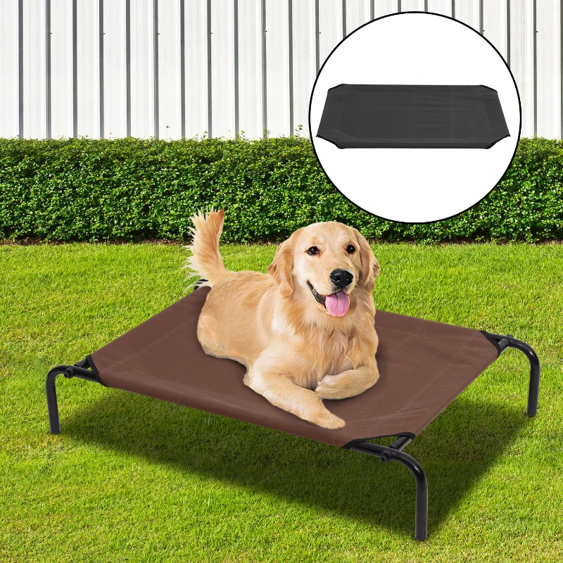 PawHut® hondenmand kattenmand slaapplaats met twee hoezen vervangende hoes voor hondenmand (110 x 68 x 20 cm)
