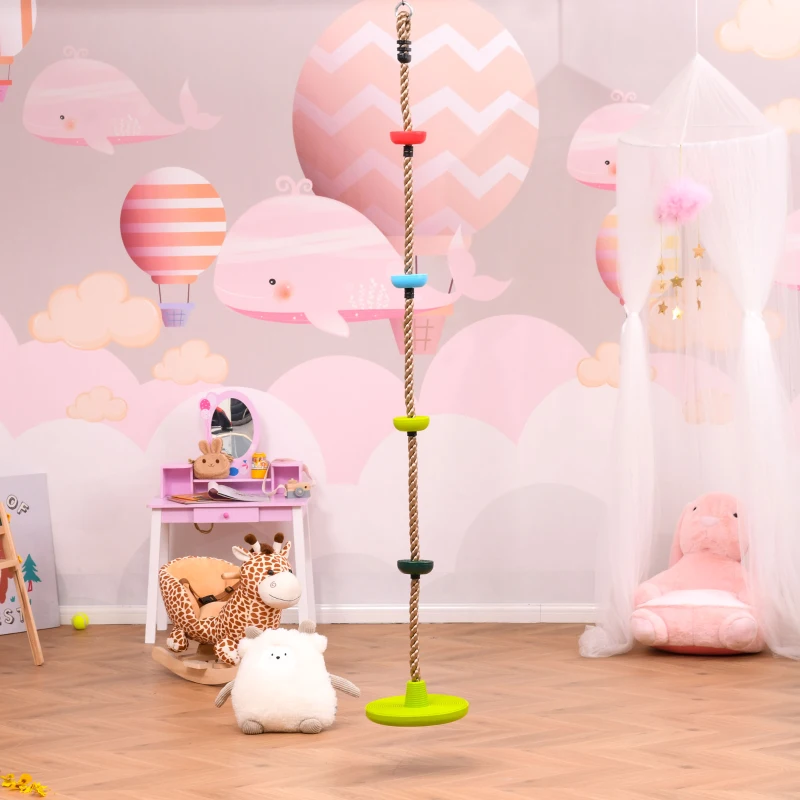 Kinderen klimtouw boomklimmen met platform voor 3-12 jaar 200 x 29 cm