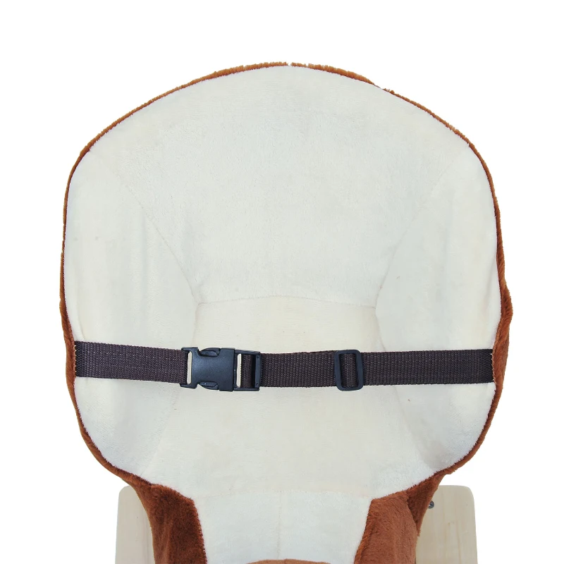 HOMCOM Schommelpaard pluche schommeldier paard liedjes speelgoed kinderen babyschommel