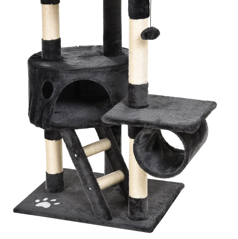 PawHut DRZEWKO DRAPAK DLA KOTA DOMEK szary