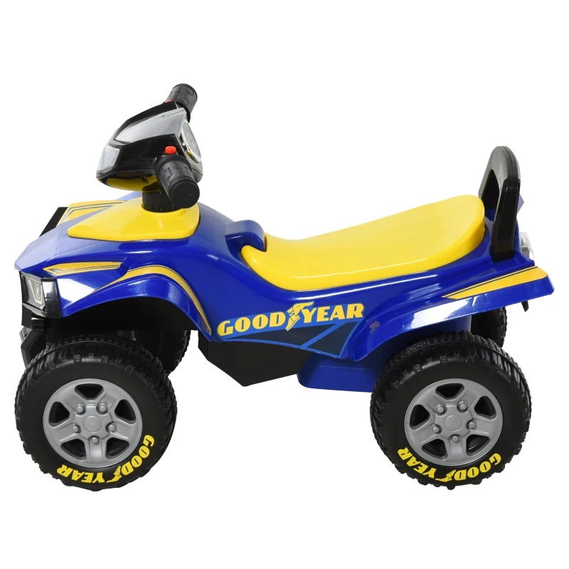 HOMCOM loopauto voor kinderen Kinderauto kindervoertuig licht muziek blauw