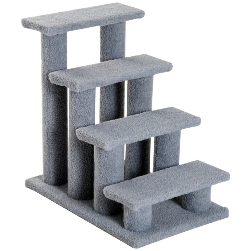 PawHut dierentrap kattentrap hondentrap trap voor katten en honden 4 treden nieuw(m-11)