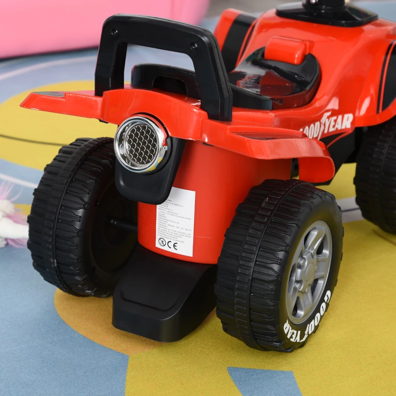 HOMCOM loopauto voor kinderen Kinderauto kindervoertuig licht muziek rood