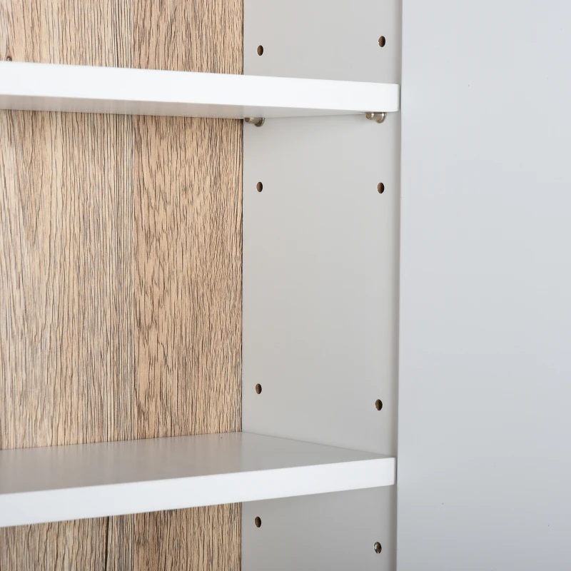 HOMCOM spiegelkast hangkast badkamerkast wandkast multifunctionele kast