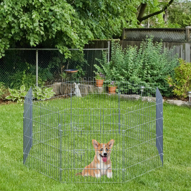 PawHut Ren puppy-uitloop puppyhek box voor dieren puppyhek 4 maten