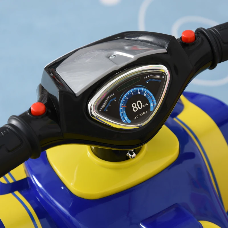 HOMCOM loopauto voor kinderen Kinderauto kindervoertuig licht muziek blauw