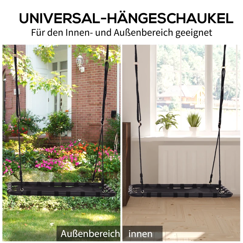 HOMCOM Nestschommel kinderschommel tuinschommel buiten schommel belastbaar tot 100 kg