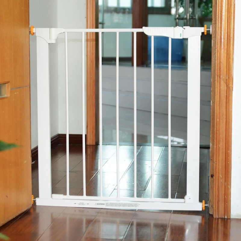 PawHut Veiligheidshekje slagboom traphekje hondenhekje poortdeur 74-95 cm
