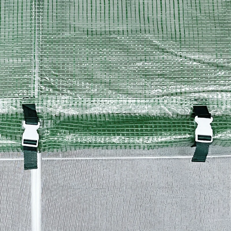 Outsunny foliekas PE-roosterfolie 590 cm x 292 cm x 197 cm