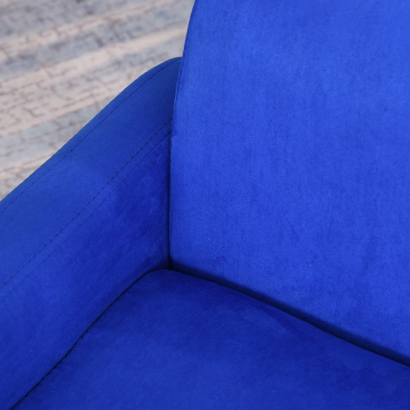 HOMCOM 2-in-1 kinderstoel mini-stoel Kinderbank voor 3-6 jaar 51 x 45 x 38 cm blauw