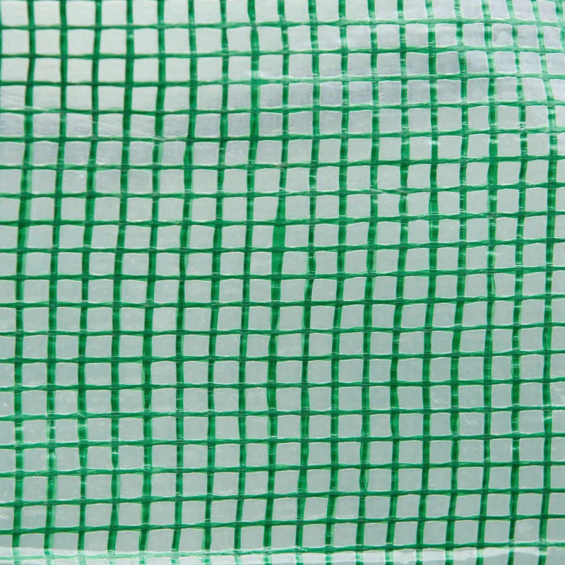 Outsunny szklarnia foliowa tunel foliowy 6 x 3 x 2 m szklarnia ze zwijanymi panelami, do której można wejść, szklarnia ochrona UV stalowa rura kolor zielony