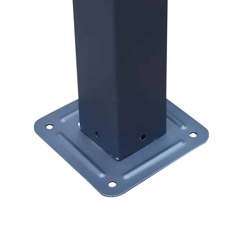 Pawilon różany pergola łukowa łuk różany ogród pawilon odporny na warunki pogodowe metal 3 x 3 x 2,3 m