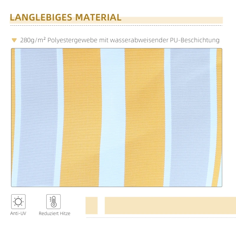 Markiza z aluminiowym ramieniem przegubowym Markiza składana 5 kolorów ochrona przed słońcem 3 / 3,5 / 4 / 4,5 m balkon