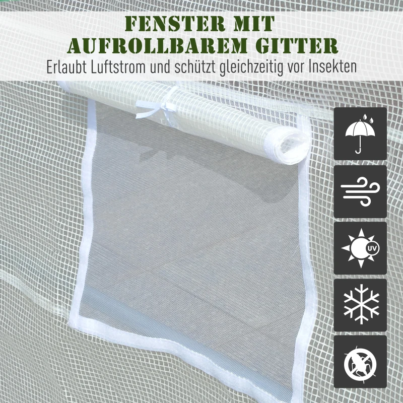 Outsunny szklarnia foliowa 450 x 200 x 200 cm