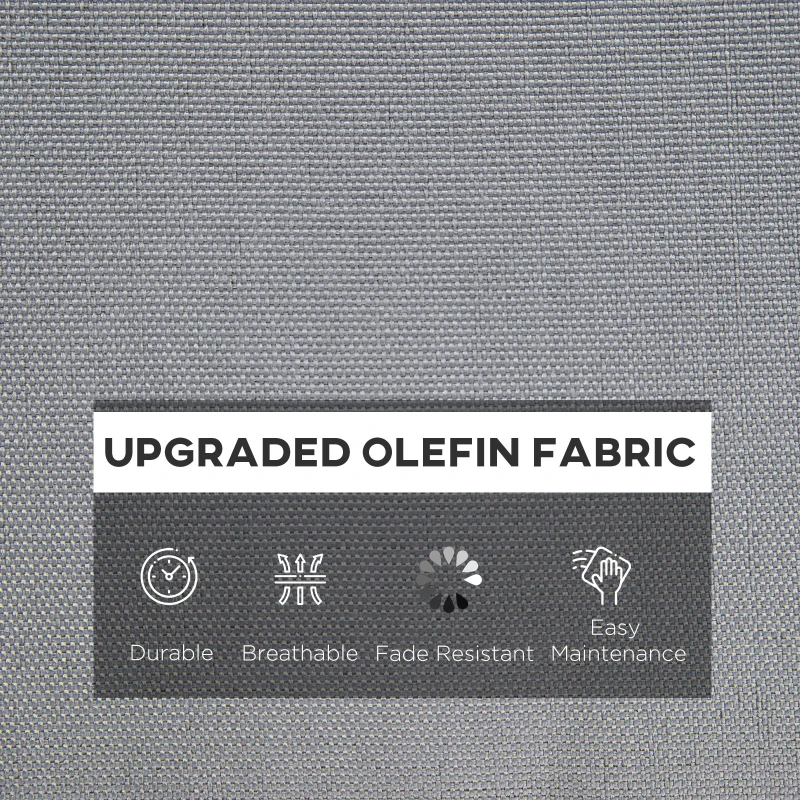 Outsunny Outdoor Seat and Back Cushion Set Patio Deep Seating Chair Replacement Cushion