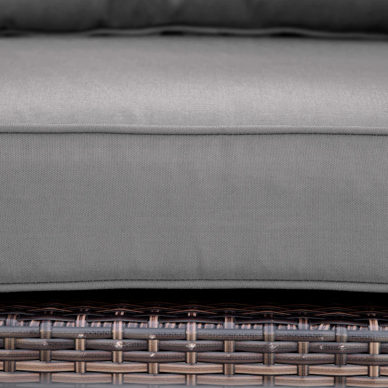 Outsunny Outdoor Seat and Back Cushion Set Patio Deep Seating Chair Replacement Cushion