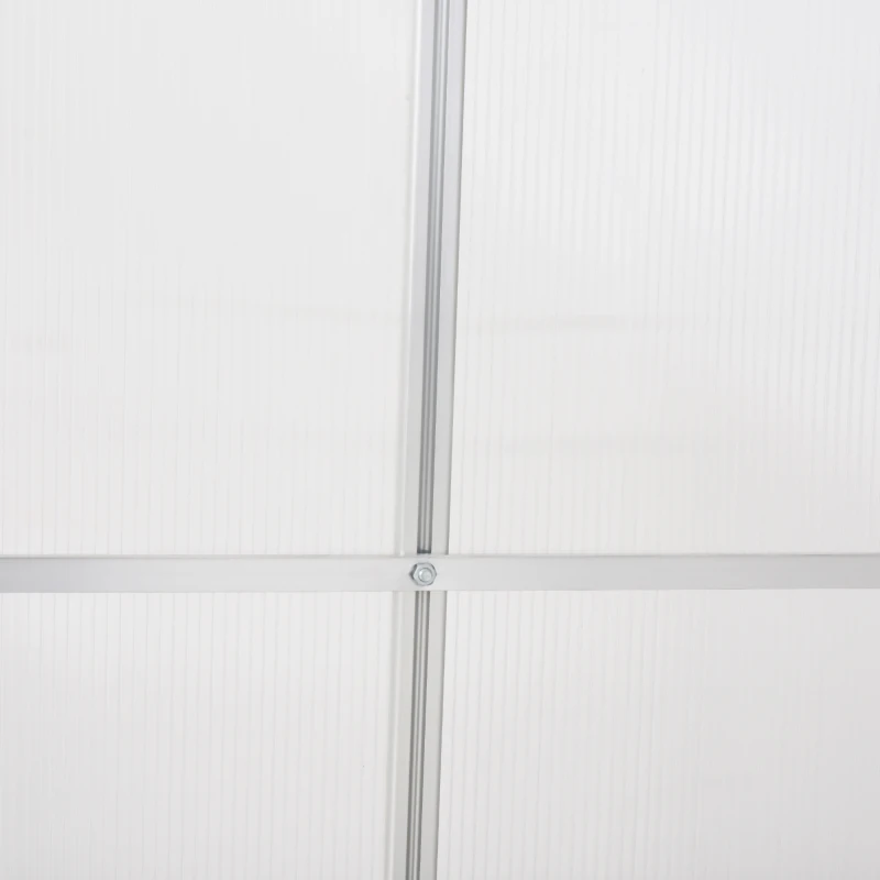 Outsunny 6 x 6 ft Walk-In Polycarbonate Greenhouse w/ Window Clear