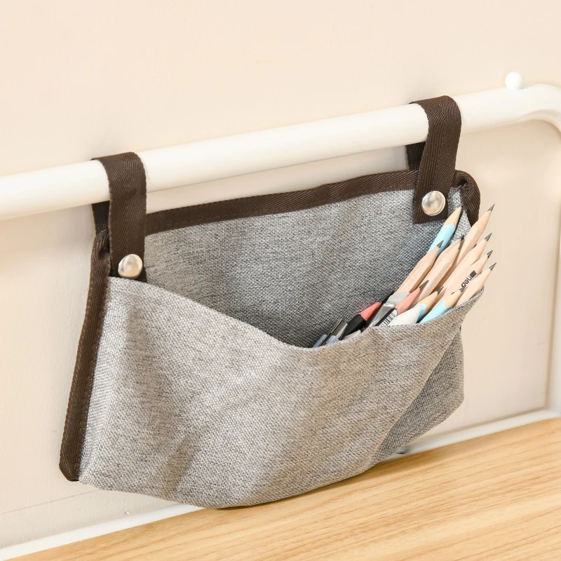 HOMCOM Bureau Informatique Table d'ordinateur Table d'étude 2 Pochettes Cadre en métal blanc dim. 98L x 46l x 98H cm Chêne Clair