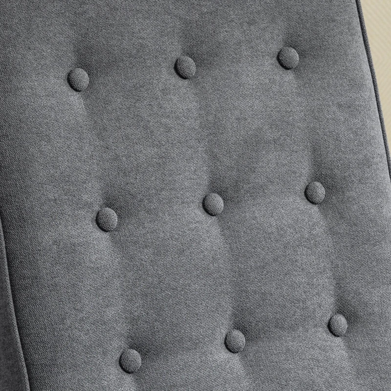 HOMCOM Sillón Relax Reclinable Manual Hasta 145° Sofá Relax Tapizado en Poliéster con Reposapiés Retráctil 68x87x100 cm Gris