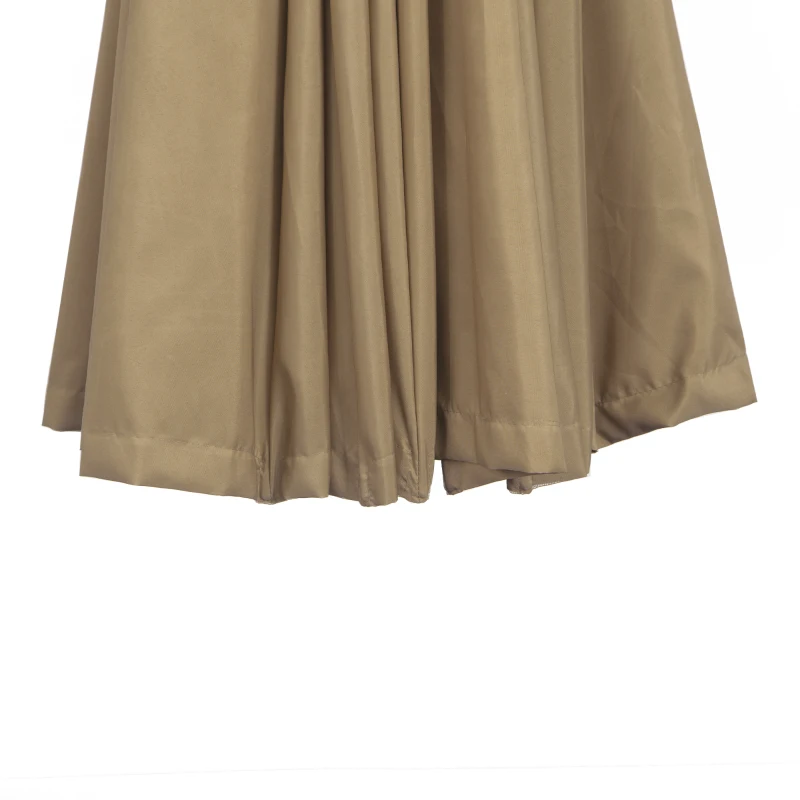 Outsunny 3(m) Cantilever Umbrella 18 Ribs & Vents Adjustable Angle for Patio Khaki