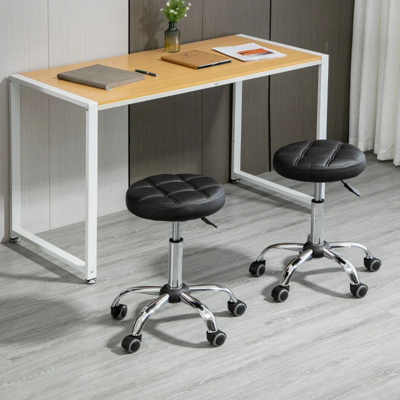 HOMCOM set van 2 fauteuils 35,5 cm x 35,5 cm x 63 cm