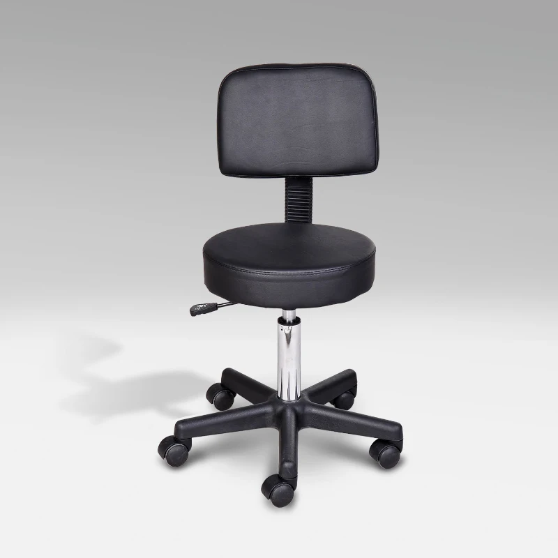 HOMCOM PROFESJONALNY TABORET OBROTOWY czarny