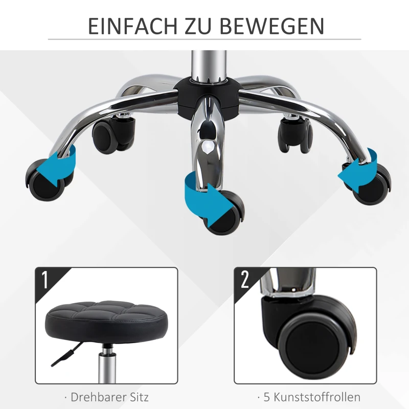 HOMCOM set van 2 fauteuils 35,5 cm x 35,5 cm x 63 cm