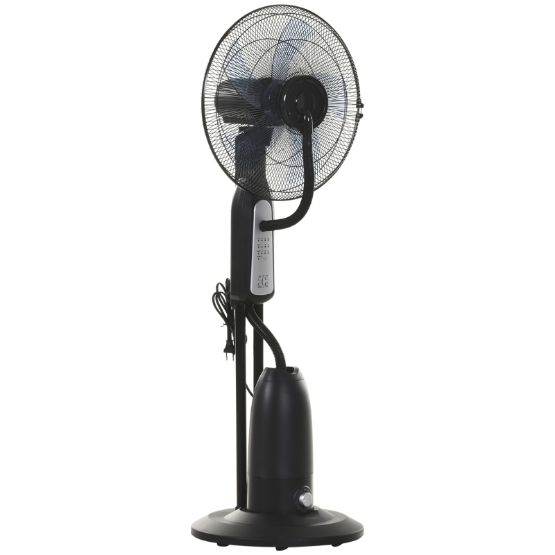 Homcom Ventilatore Oscillante con Nebulizzatore 3 Modalità e Timer