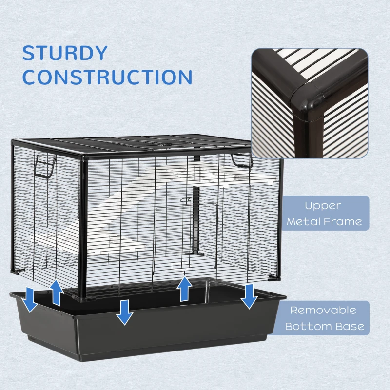 PawHut Habitat Interior pentru Animale Mici – Modular cu Accesorii