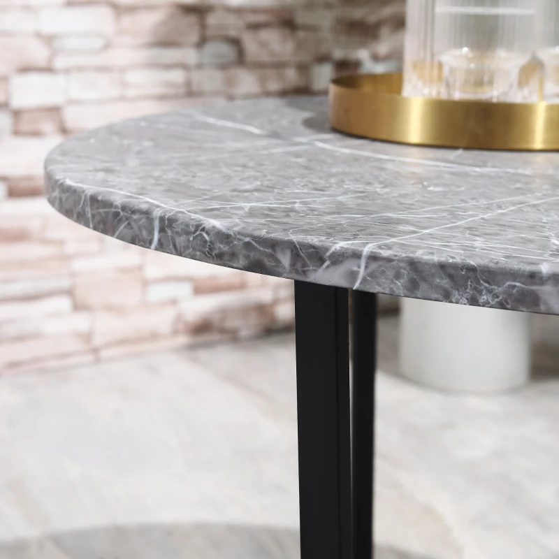 Outsunny set de mese rotunde pentru bistro, negru