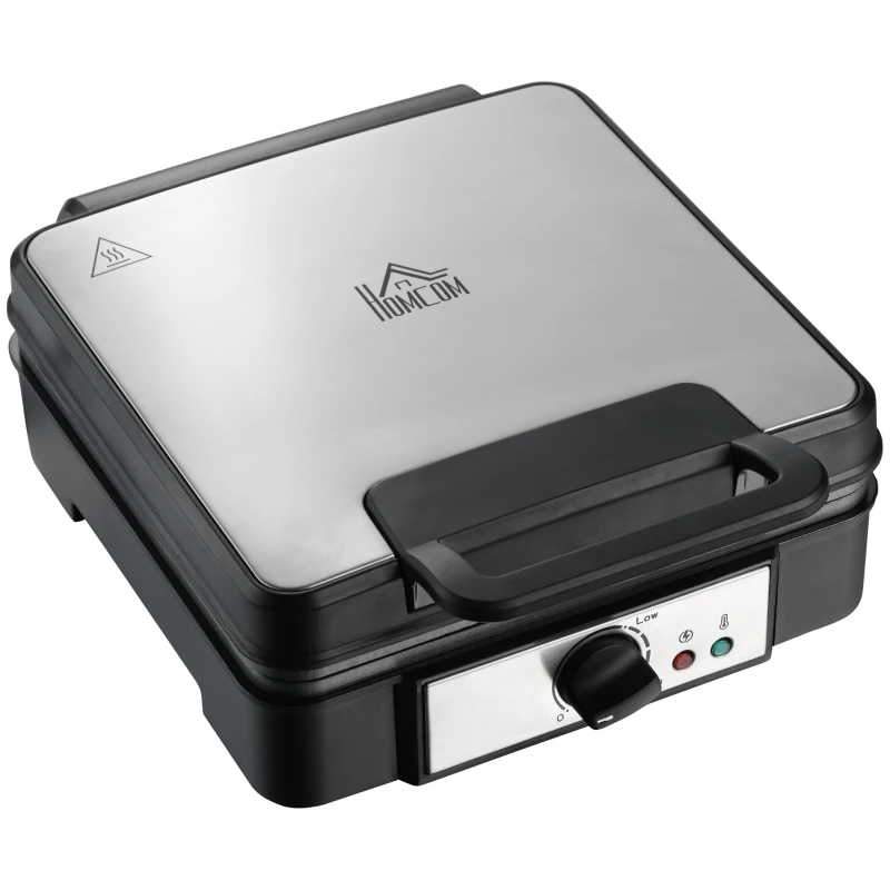 HOMCOM aparat de vafe cu gatire simultana, 1200 W