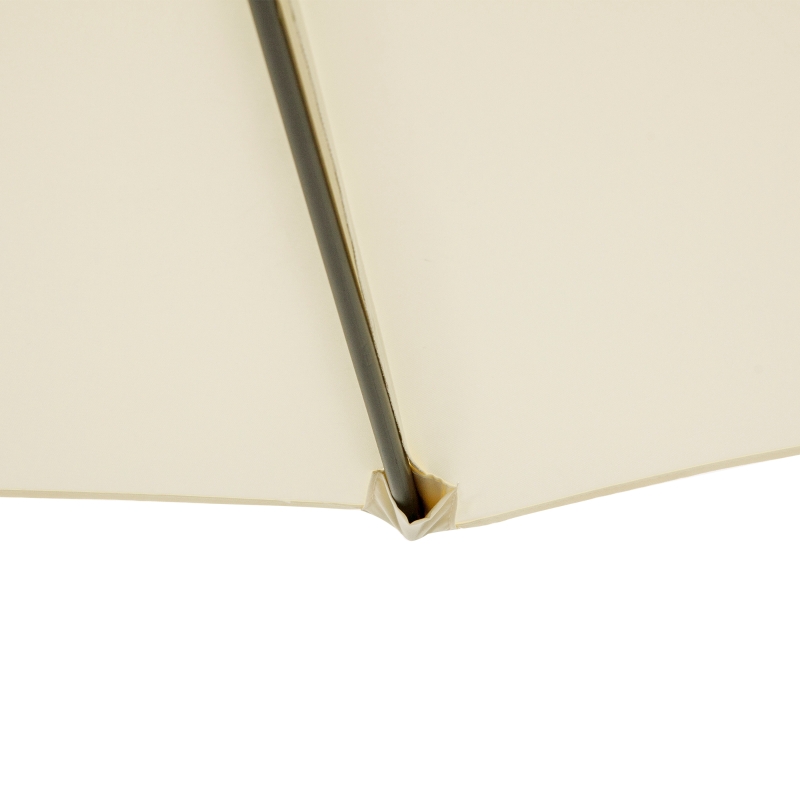 Outsunny Umbrelă de Soare Excentrică cu Bază în Cruce Inclusă, din Metal și Poliester, 3x2,5 m, Bej