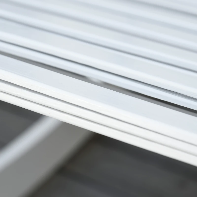 Tuin schommelstoel, relaxstoel, tuinstoel, bamboe multiplex wit