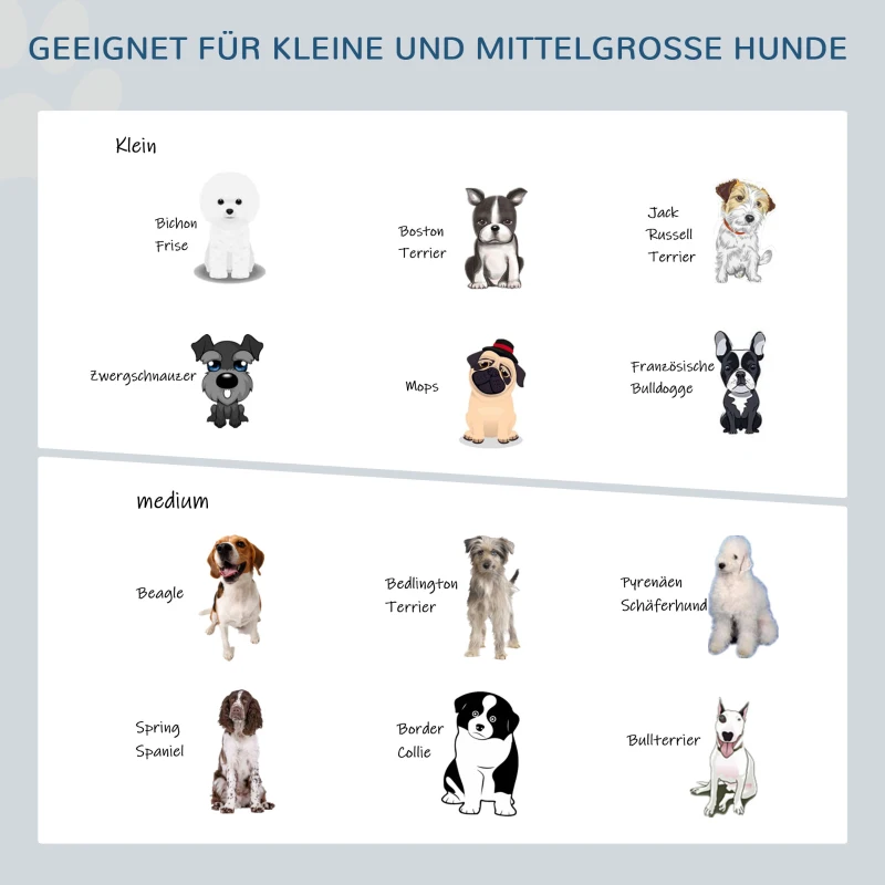 PawHut erhöhter Hundenapf Doppelnapf Futternapf mit Stahlnäpfen Haustier Fressnapf Kiefernholz Schwarz 43 x 21 x 27 cm