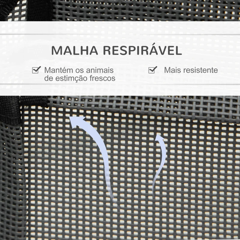 PawHut Cama Elevada para Cães Pequenos Médios Cama para Animais de Estimação com Tecido de Malha Respirável Estrutura Curvada de Aço para Interior e Exterior 110x60x20cm Cinza