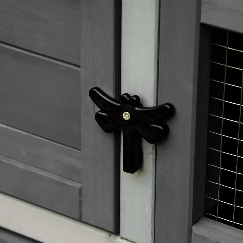 Klatka dla królików klatka dla królika kombinacja wybieg dla małych zwierząt willa dla królika jasnoszary